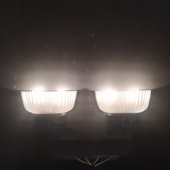 Three vintage 1940s Seguso wall lights - Image 4