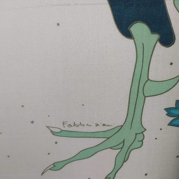 Coppia quadri Fabbriziani pittura su seta 70s - immagine 2