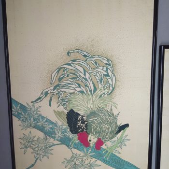 Coppia quadri Fabbriziani pittura su seta 70s - immagine 4