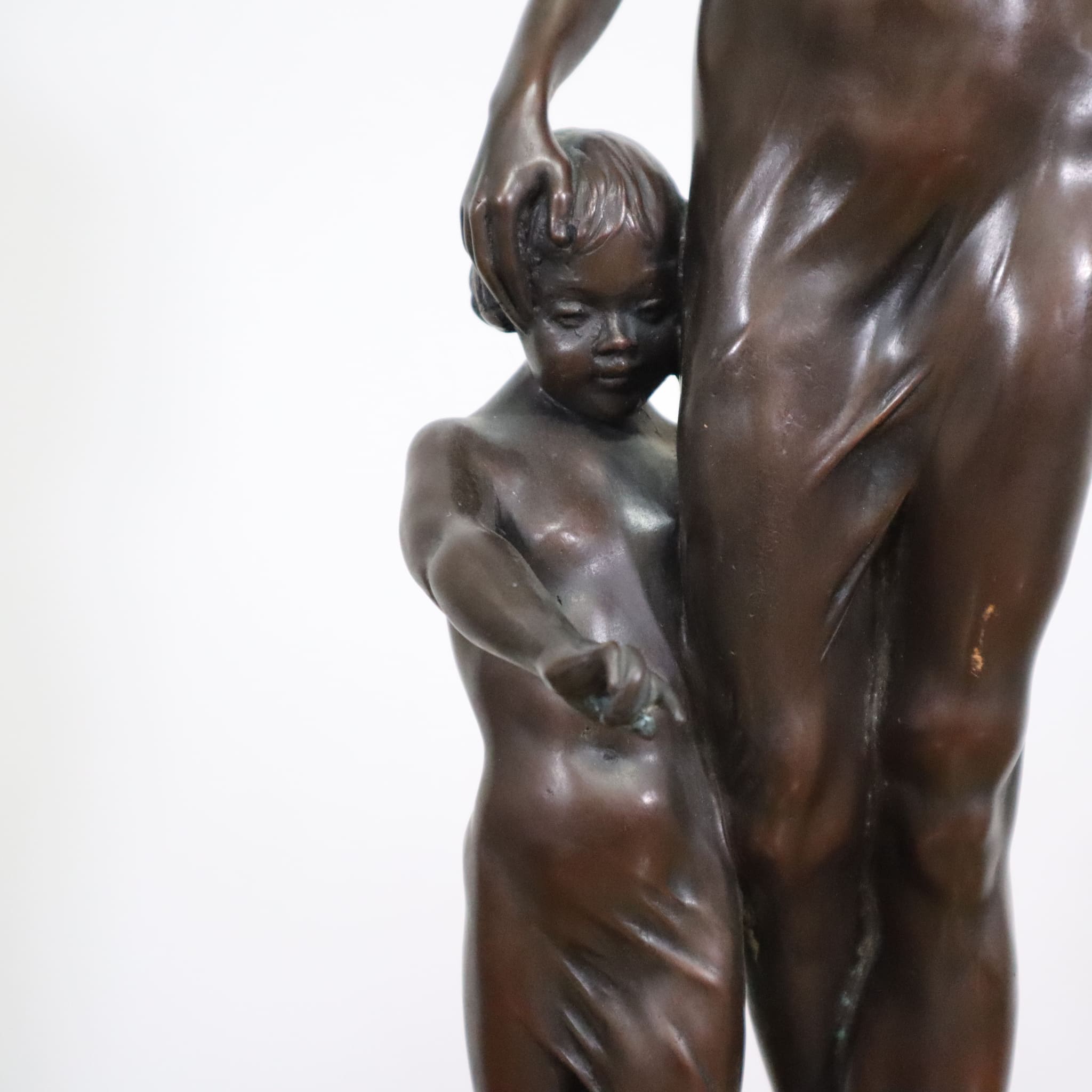 vintage visions-modern antiques-view-detail-child-statue-of-alexander-kossuth-materinita-created-for-unicef-with-authentic-signature-48-of-75-exemplary