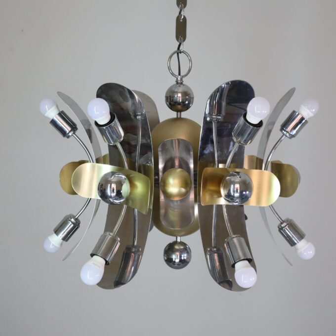 visionidepoca-visioni-depoca-steel-brass-chandelier-space-age-70s-12-lights-lighting-furniture-design-vintage-modern-made-italy-1