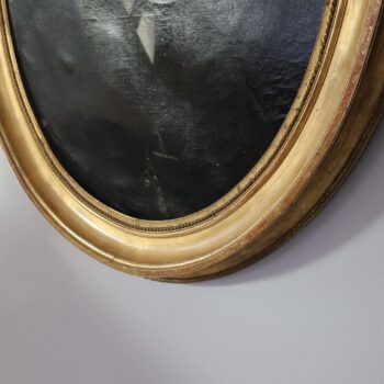 Antico Quadro del XIX Secolo Olio su Tela, Uomo con i Baffi e Pianista di Corte, Made in France - immagine 8