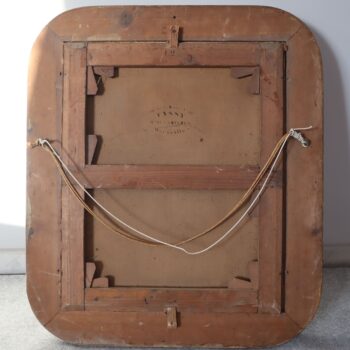 Quadro Antico XIX Secolo, Dipinto Olio su Tela raffigurante una Donna della Corte Di Marseille del '800 - immagine 5