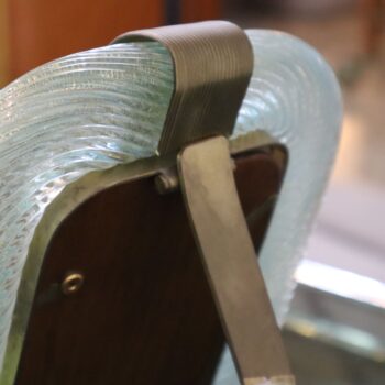 Portafoto in vetro di murano vintage by Barovier e Toso anni 40 art decò - immagine 6