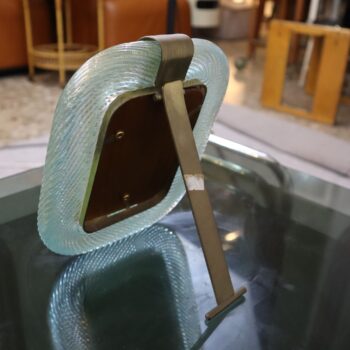 Portafoto in vetro di murano vintage by Barovier e Toso anni 40 art decò - immagine 5