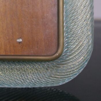 Portafoto in vetro di murano vintage by Barovier e Toso anni 40 art decò - immagine 4