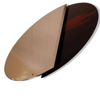 Specchio rotondo vintage anni 70 by Giorgio Manzali