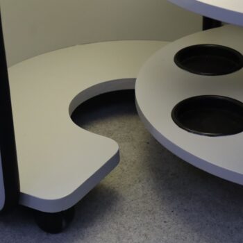 Bar cabinet floor lamp in the style of Luigi Massoni, Italy, 70s - Image 7