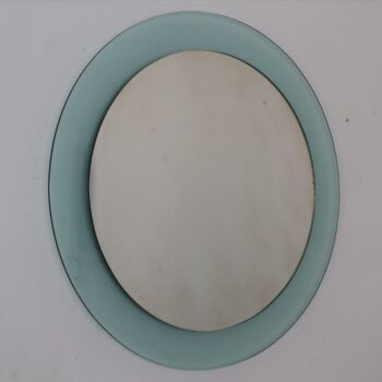 Specchio rotondo verde nilo by Veca, Italy, anni 70 - immagine 3