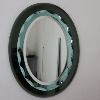 Specchio ovale tre livelli nello stile Cristal Art, Italia, anni 60 - immagine 7