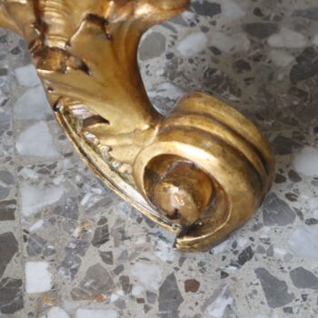 Sicilian Louis XV console in gilded wood, Portoro marble, Italy, mid-19th century - Image 5