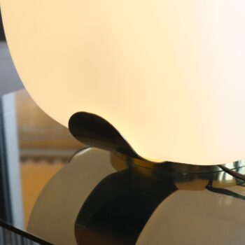 Opaline glass and brass table lamp by Alfredo Barbini for Enrico Tronconi, 1970s - Image 4
