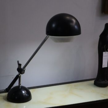 Black and chrome table lamp in the style of Gino Sarfatti for Flos 60s - Image 7