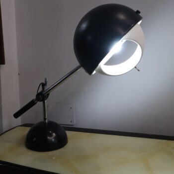 Black and chrome table lamp in the style of Gino Sarfatti for Flos 60s - Image 4