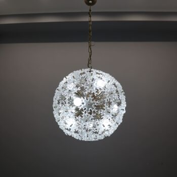 Lampadario sputnik vetro di Murano metà secolo, Mazzega, Italia, 1960 - immagine 5