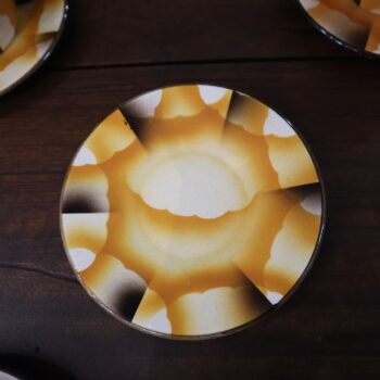 Servizio da caffè Art Deco ceramica Carraresi Lucchesi, Italia anni 30 - immagine 6