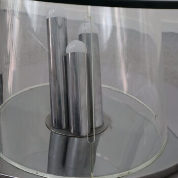 Tavolo da caffè in vetro e acciaio modello Ipomea by Rimadesio, Italia, anni 70 - immagine 6