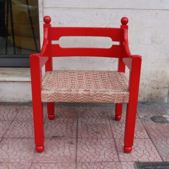 Coppia di poltrone rosse by Luigi Caccia Dominioni per Azuneca, Italia, anni 60 - immagine 9