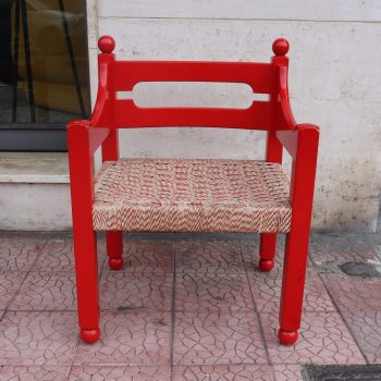 Mid-century modern Pair of red armchairs by Luigi Caccia Dominioni for Azuneca, Italy, 1960s - Image 9