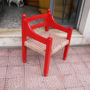 Mid-century modern Pair of red armchairs by Luigi Caccia Dominioni for Azuneca, Italy, 1960s - Image 6