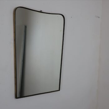 Mid-Century Modern Brass Mirror, Gio Ponti, Italy, 1950 - Image 3