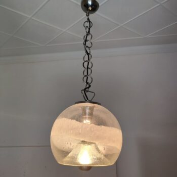 Lampadario in vetro di Murano di Gino Poli Sotis, Italia, anni '70 - immagine 3