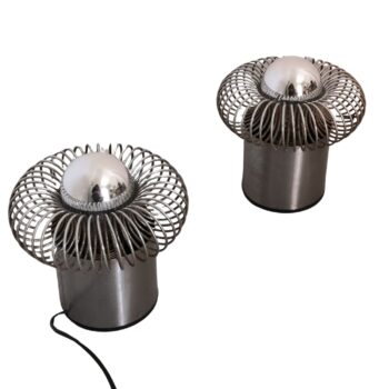 Pair of Space Age Table Lamps by Philippe Rogier for Oxar, France, 1970s - Image 1