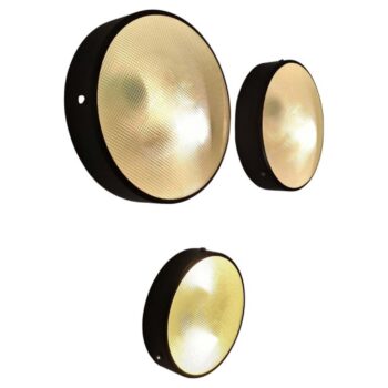 Set di 3 Applique o Plafoniere di Gino Sarfatti per Arteluce, Italia, Anni '50