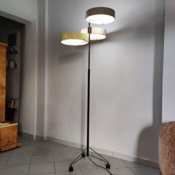 Lampada da terra in ottone di metà secolo moderno di Bruno Gatta per Stilnovo, Italia, anni '50 - immagine 6