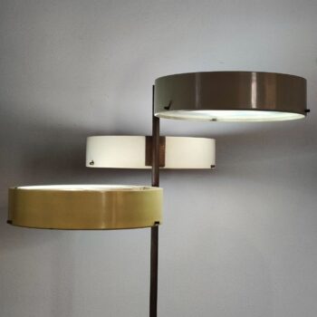 Lampada da terra in ottone di metà secolo moderno di Bruno Gatta per Stilnovo, Italia, anni '50 - immagine 9