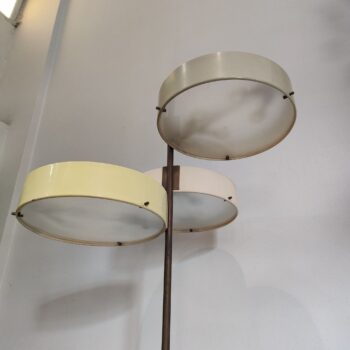 Lampada da terra in ottone di metà secolo moderno di Bruno Gatta per Stilnovo, Italia, anni '50 - immagine 5