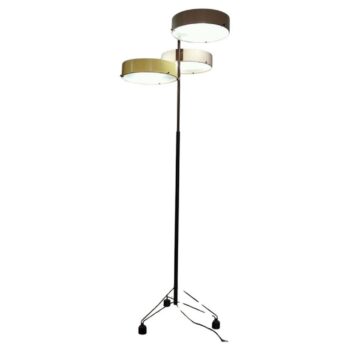 Lampada da terra in ottone di metà secolo moderno di Bruno Gatta per Stilnovo, Italia, anni '50 - immagine 1