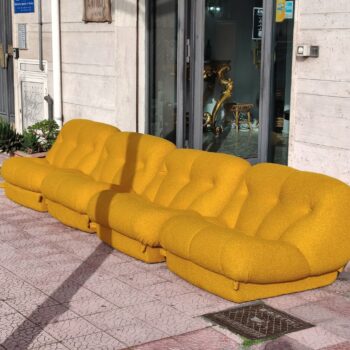 Set di 4 poltrone "Nuvolone" di Rino Maturi per Mimo Leone & Co., Italia, anni '70 - immagine 5