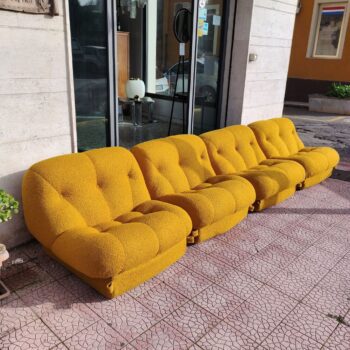 Set di 4 poltrone "Nuvolone" di Rino Maturi per Mimo Leone & Co., Italia, anni '70 - immagine 6