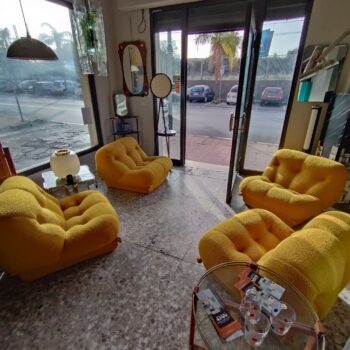 Set di 4 poltrone "Nuvolone" di Rino Maturi per Mimo Leone & Co., Italia, anni '70 - immagine 7