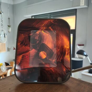 Bakelite and lucite tortoiseshell photo frame, Italy, 1970s - Image 4