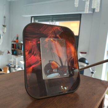 Bakelite and lucite tortoiseshell photo frame, Italy, 1970s - Image 3