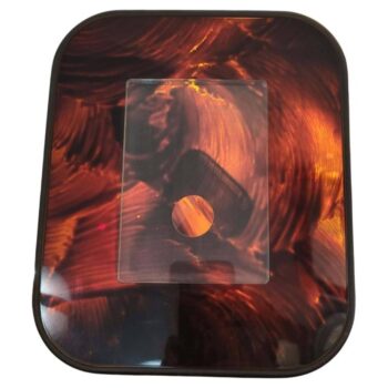 Bakelite and lucite tortoiseshell photo frame, Italy, 1970s - Image 1