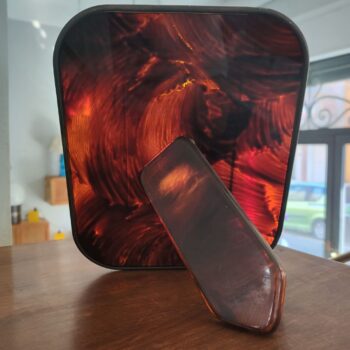 Bakelite and lucite tortoiseshell photo frame, Italy, 1970s - Image 2