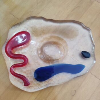 Murano Glass Ashtray Luigi Serafini Memphis Italia 80s - Image 3