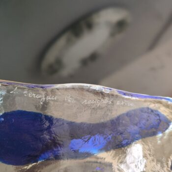 Murano Glass Ashtray Luigi Serafini Memphis Italia 80s - Image 4