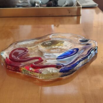 Murano Glass Ashtray Luigi Serafini Memphis Italia 80s - Image 5