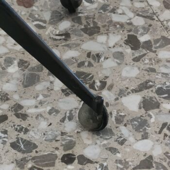 Rara poltrona girevole in legno curvato di Carlo Ratti, Italia, anni '50 - immagine 4