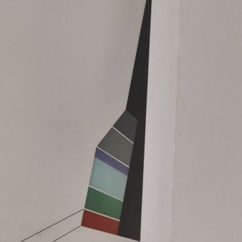 Silkscreened mirror in Acerbis style from the 70s - Image 4