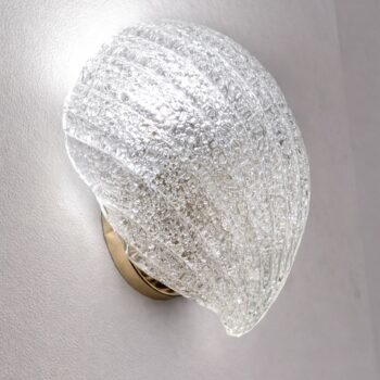 Applique da parete a foglia di conchiglia Barovier & Toso in vetro di Murano - immagine 4