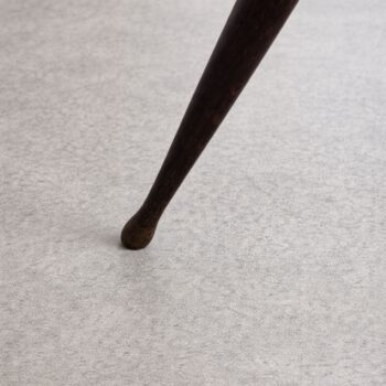 Tavolo da caffè in legno ottone e vetro anni 50 stile Fontana Arte - immagine 7