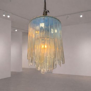 Opalescent Murano glass chandelier by Carlo Nason for Mazzega, 1970 - Image 3