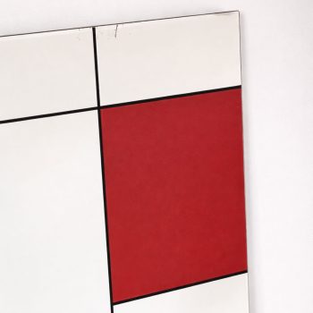 Postmodern square mirror in the style of Piet Mondrian from the 1980s for Rimadesio - Image 5