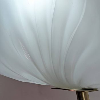 Coppia di appliques a foglia in vetro di Murano e ottone di PAF Studio anni 70 - immagine 9