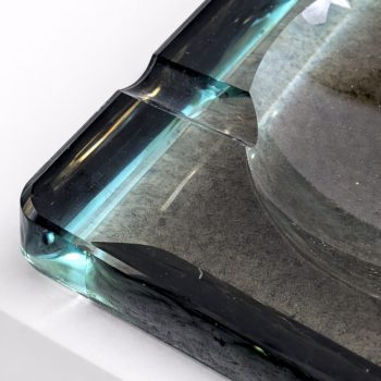 Posacenere Fontana Arte anni ’60 in vetro di Murano verde Nilo - immagine 5